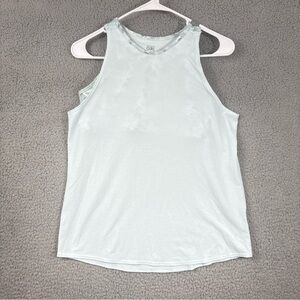 Athleta Pale Blue High-Neck Tank Top
